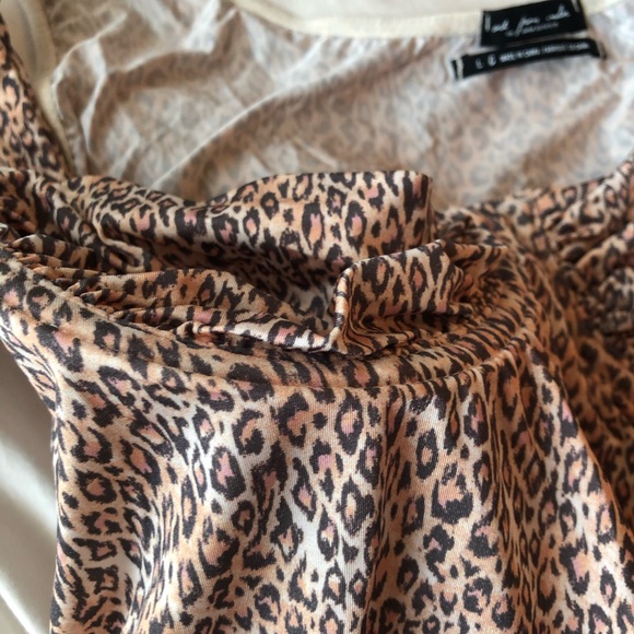 NWT Urban Outfitters Bustier Bodysuit Leopard LG - Picture 9 of 11
